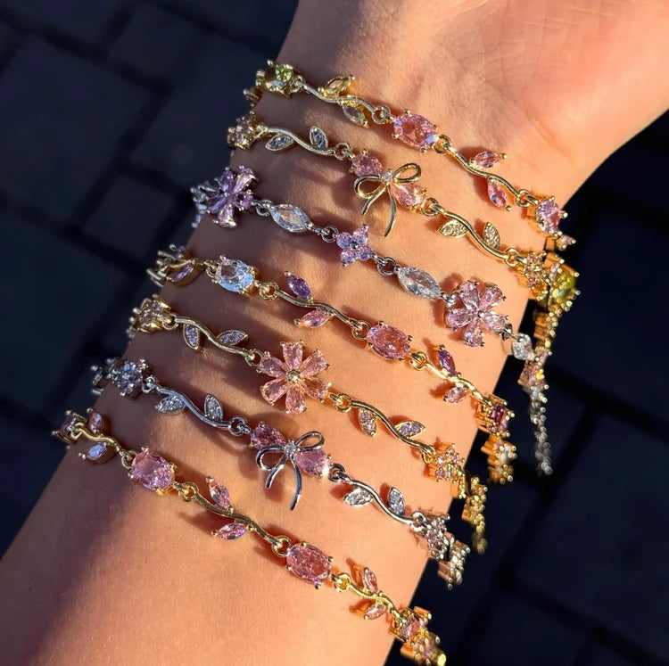 Luxury Adjustable Crystal Charm Bracelet
