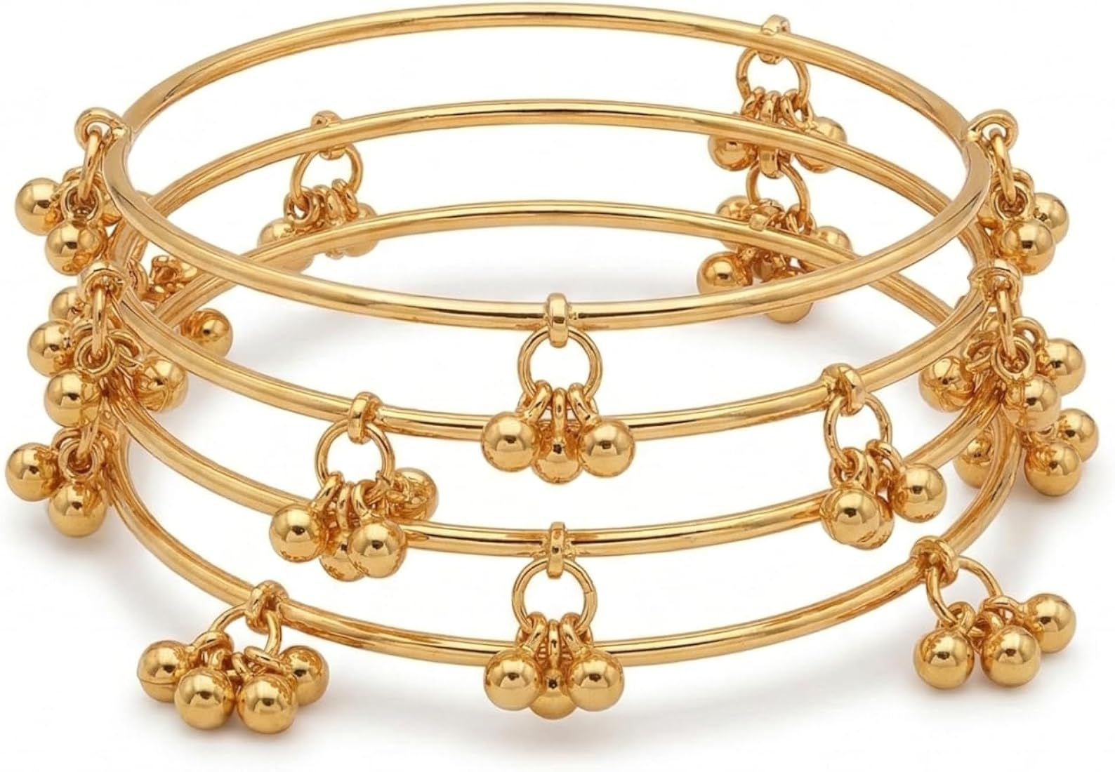 Gold-Plated Ghungroo Chooriyan Set