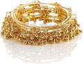 Gold-Plated Ghungroo Bangles Set