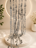 Elegant Silver Leaf Charm Adjustable Anklet