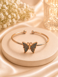 Azure Butterfly Crystal Gold-Plated