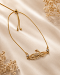 Royal Peacock Crystal Adjustable Bracelet