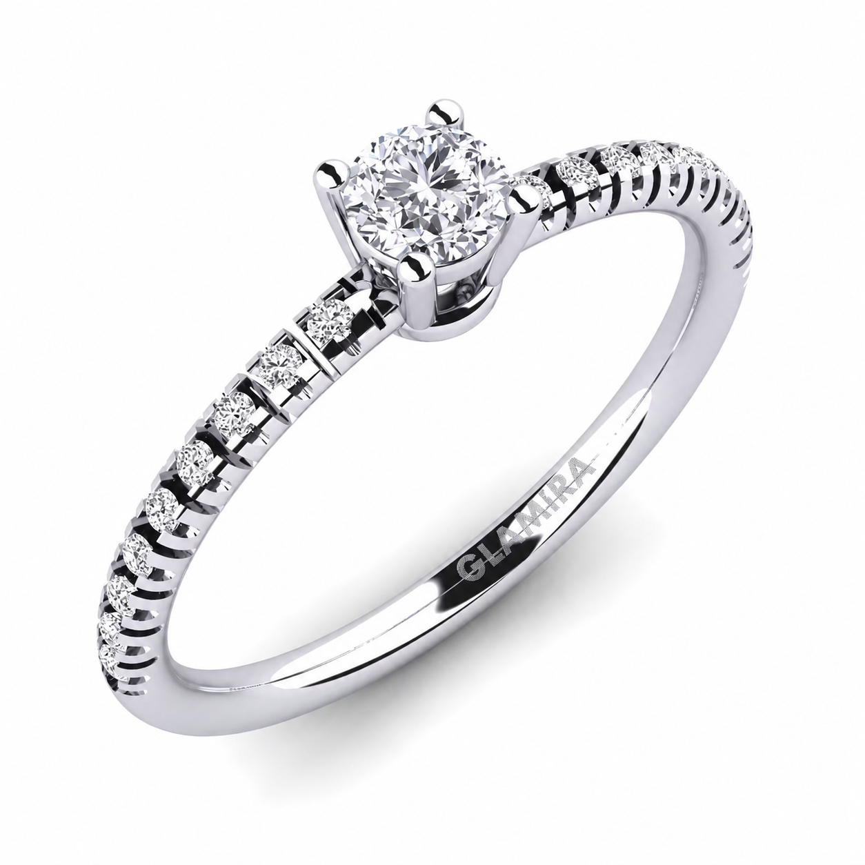 Elegant Silver Adjustable Solitaire Ring