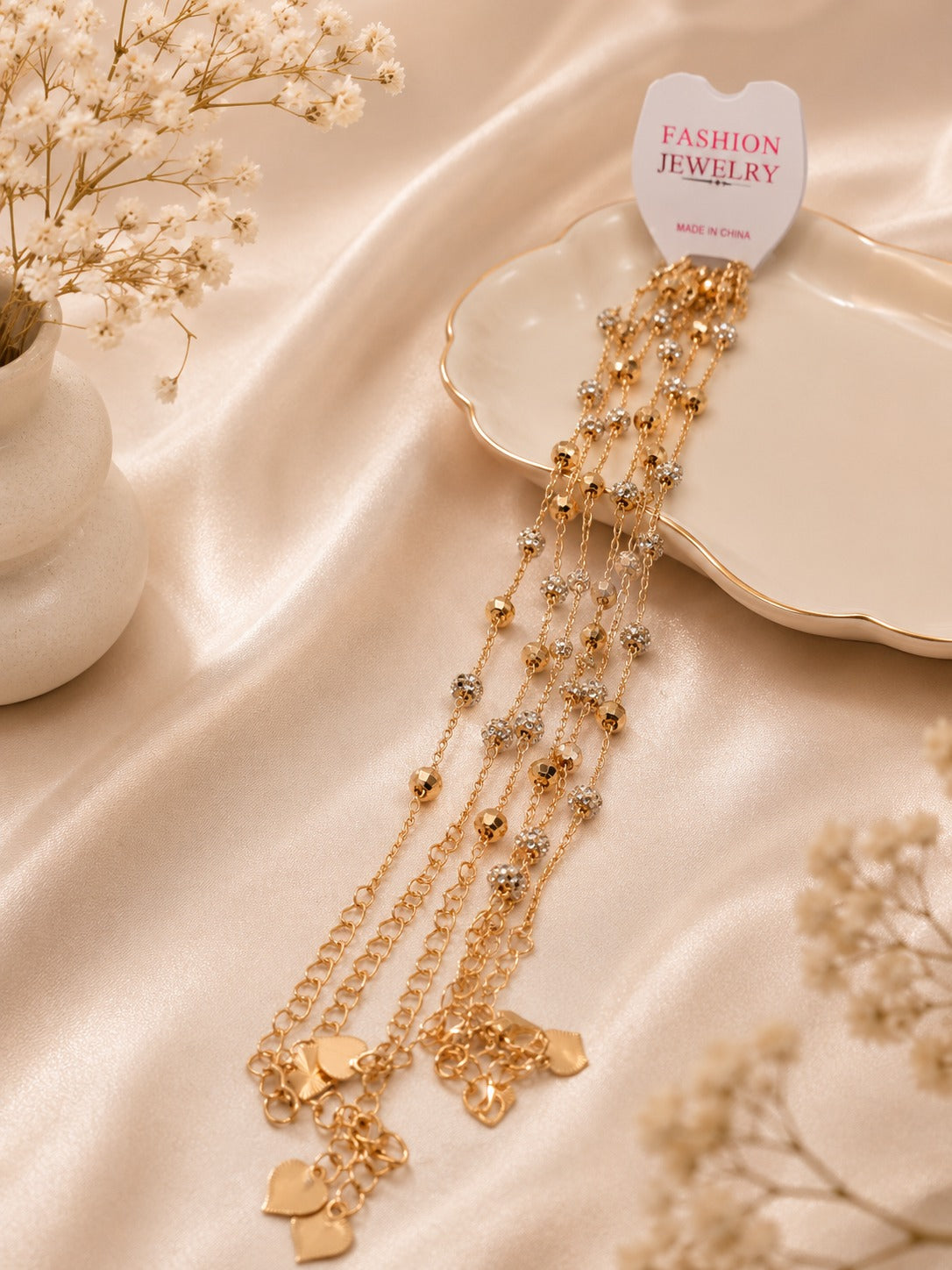 Golden Golden Stones Neck Chain