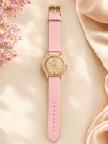 Stylish Pink Ladies Watch