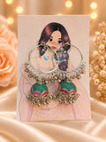 Multicolor Traditional Jhumka Hoop Earrings for Women