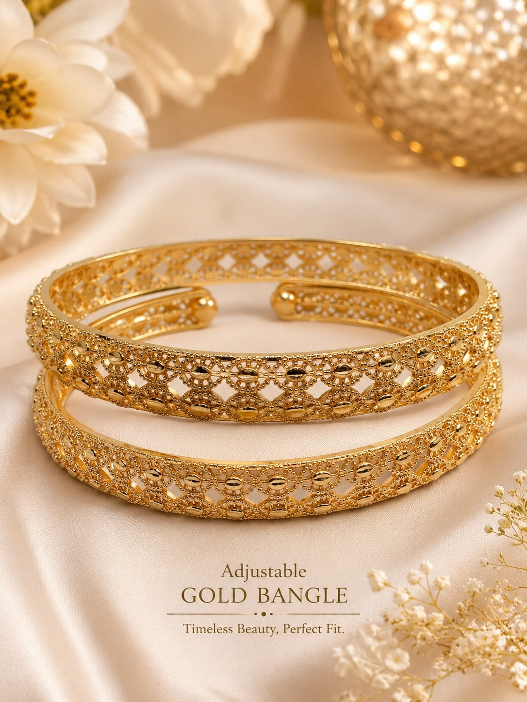 Golden Decent  Bangle