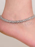 Luxury Crystal Leaf Anklet